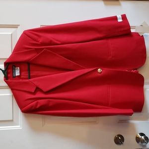 Red Wool Blazer Savannah